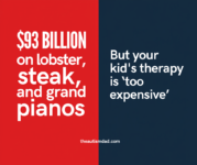 Autism Funding Cuts: They Had Millions for Lobster But Not for Your Kid’s Therapy